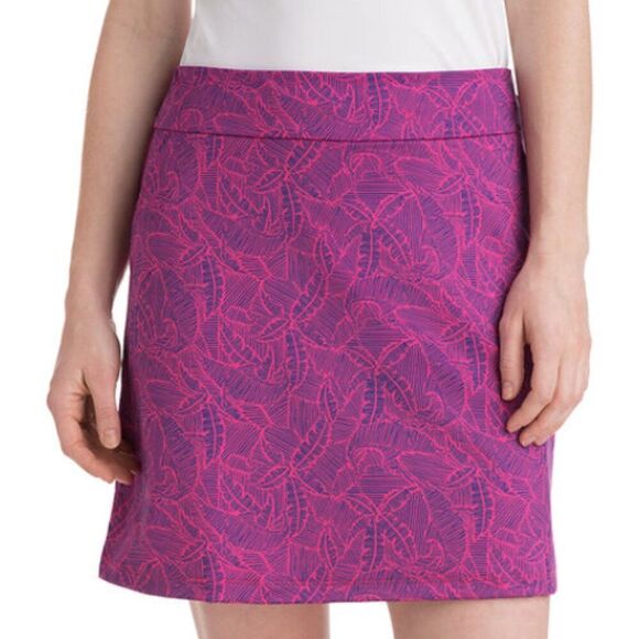 Vineyard Vines Dresses & Skirts - Women Vineyards Vines Linear Tropic Golf Skort Pink and Purple Extra Small